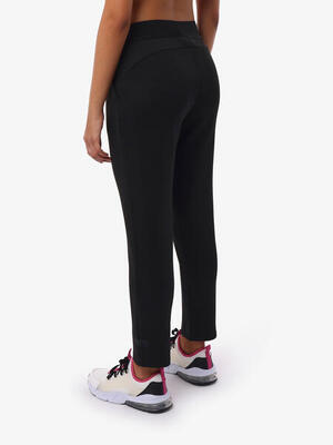 türkisfarbene Synthetik-Fitnesshose für Damen