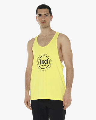 Zwarte synthetische fitness tanktop voor heren