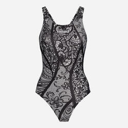 maillot de bain synthétique noir pour femme