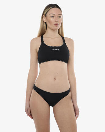 zwart synthetisch zwempak voor dames