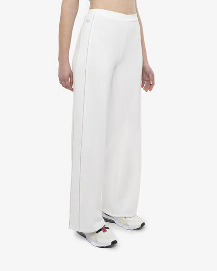 weiße synthetische Fitnesshose für Damen