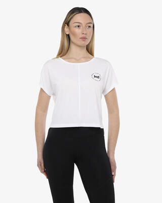 t-shirt peonia da donna in mat. sintetico da fitness