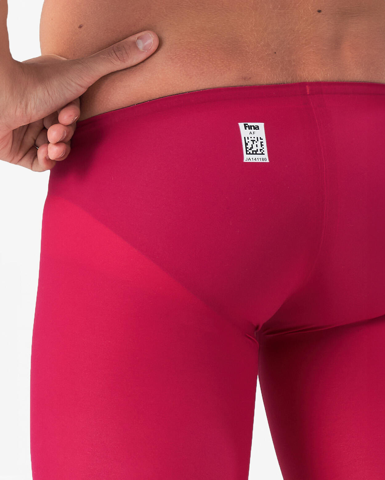 Maillot de bain synthétique homme magenta et jaune 4/5