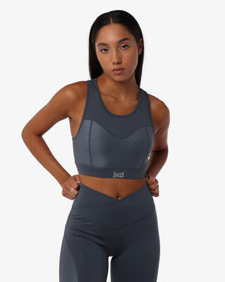 Zwarte synthetische fitness tanktop voor dames