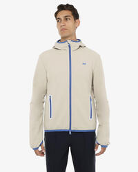 Sweat-shirt de fitness synthétique gris et bleu roi pour homme