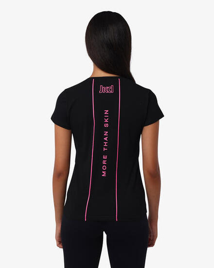 T-shirt de fitness synthétique noir pour femme