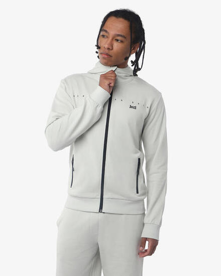 Marineblaues Herren-Sweatshirt aus synthetischem Material für Fitness