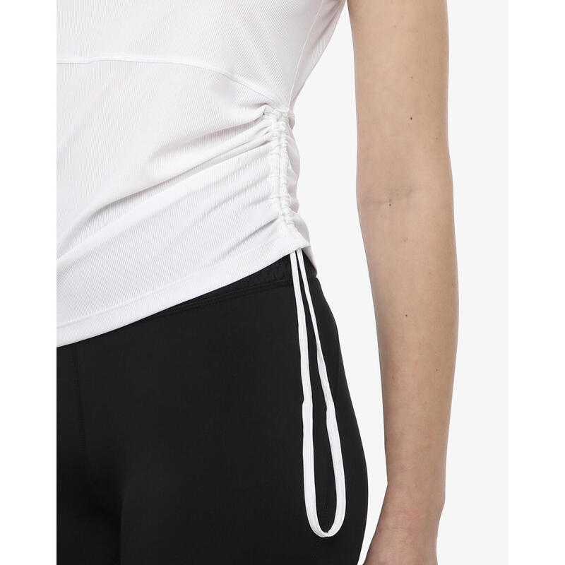 débardeur de fitness synthétique blanc pour femme