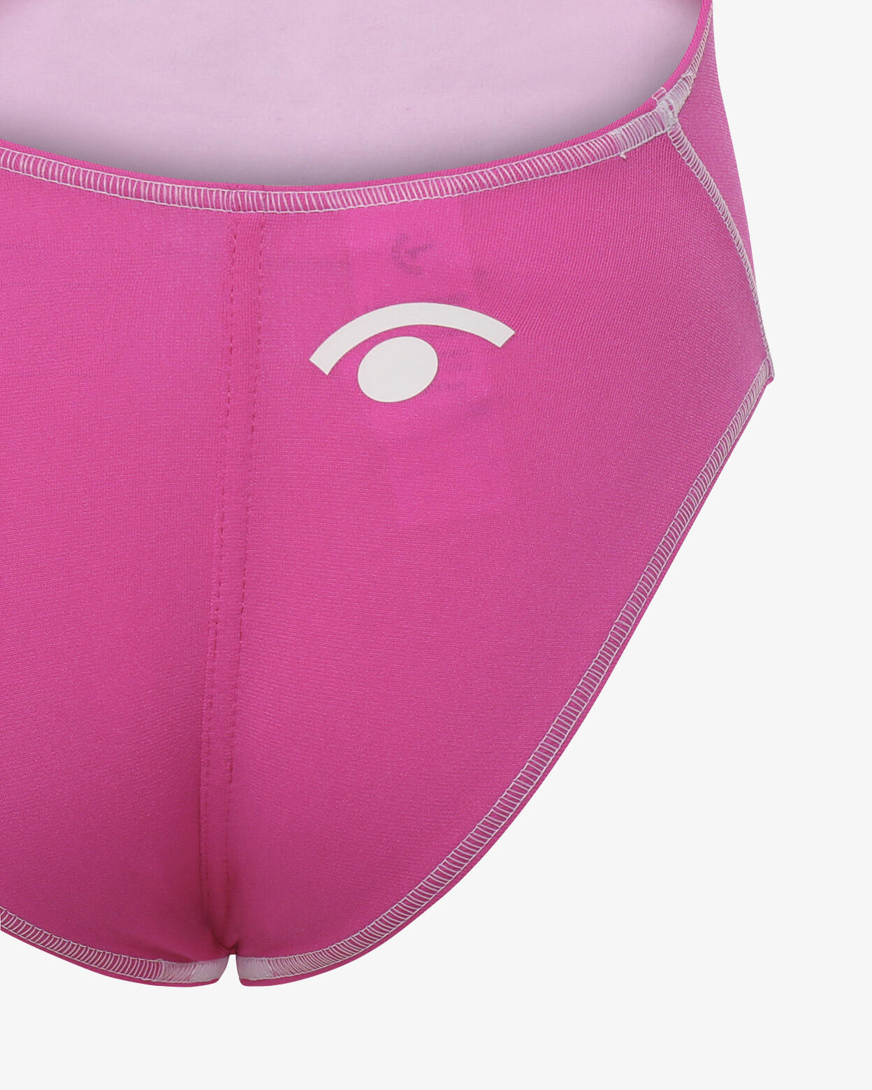Maillot de bain synthétique fuchsia et blanc pour fille 4/4