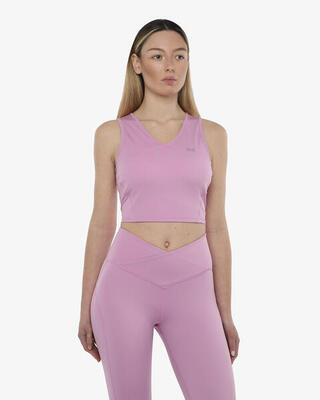 Frambozen synthetische fitness tanktop voor dames