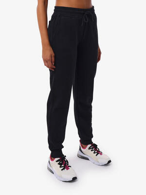 schwarze Fitnesshose aus Baumwolle für Damen
