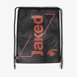 Sac de fitness noir et orange pour homme et femme en matière synthétique