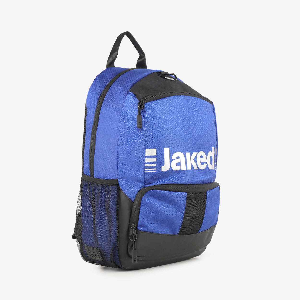 Königsblaue und silberne Fitnesstasche aus Synthetik für Damen und Herren 3/5
