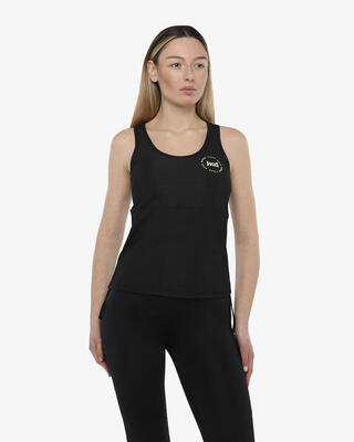 Zwarte synthetische fitness tanktop voor dames