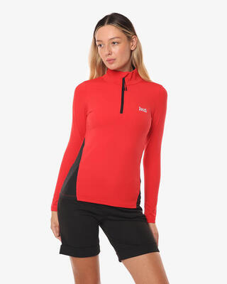 Dames koraal t-shirt van synthetisch materiaal voor fitness