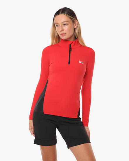 T-shirt corail femme en matière synthétique pour le fitness