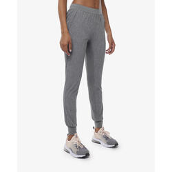 pantalon de fitness synthétique gris chiné pour femme