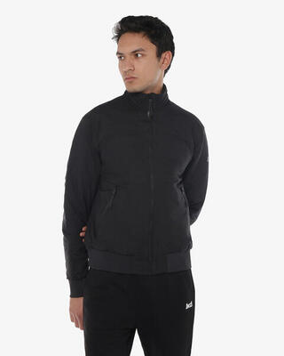 Militärgrüne Synthetik-Fitnessjacke für Herren