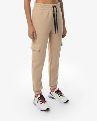 beige synthetische Fitnesshose für Damen