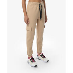 pantalon de fitness synthétique beige pour femme
