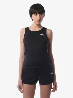 Zwarte synthetische fitness tanktop voor dames
