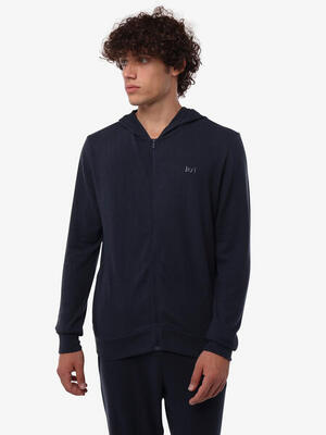 graues Fitness-Sweatshirt aus Baumwolle für Herren