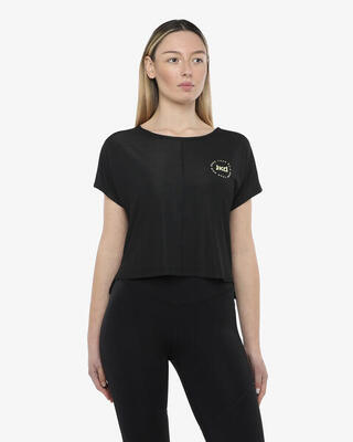 t-shirt peonia da donna in mat. sintetico da fitness