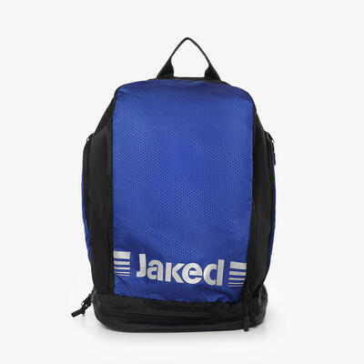 Schwarz-rote Fitnesstasche für Damen und Herren aus synthetischem Material