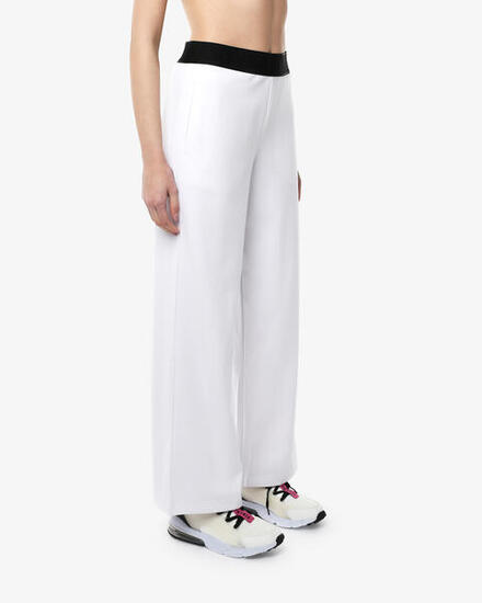 weiße synthetische Fitnesshose für Damen