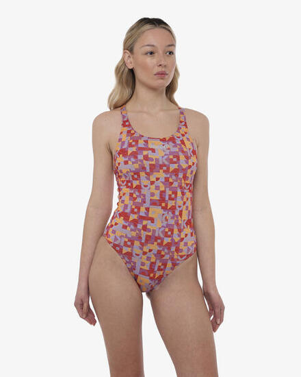 costume da piscina celeste da donna in mat. sintetico da nuoto