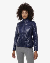 Veste de fitness synthétique bleu marine pour femme