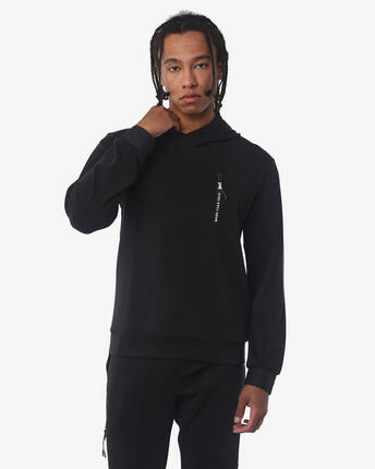 Sweat-shirt de fitness synthétique noir pour homme