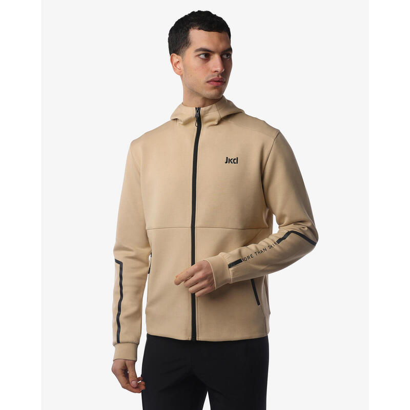 Sweat Homme Marks & Spencer Coton Bleu, Taille M – Col Henley, Détail Rayé