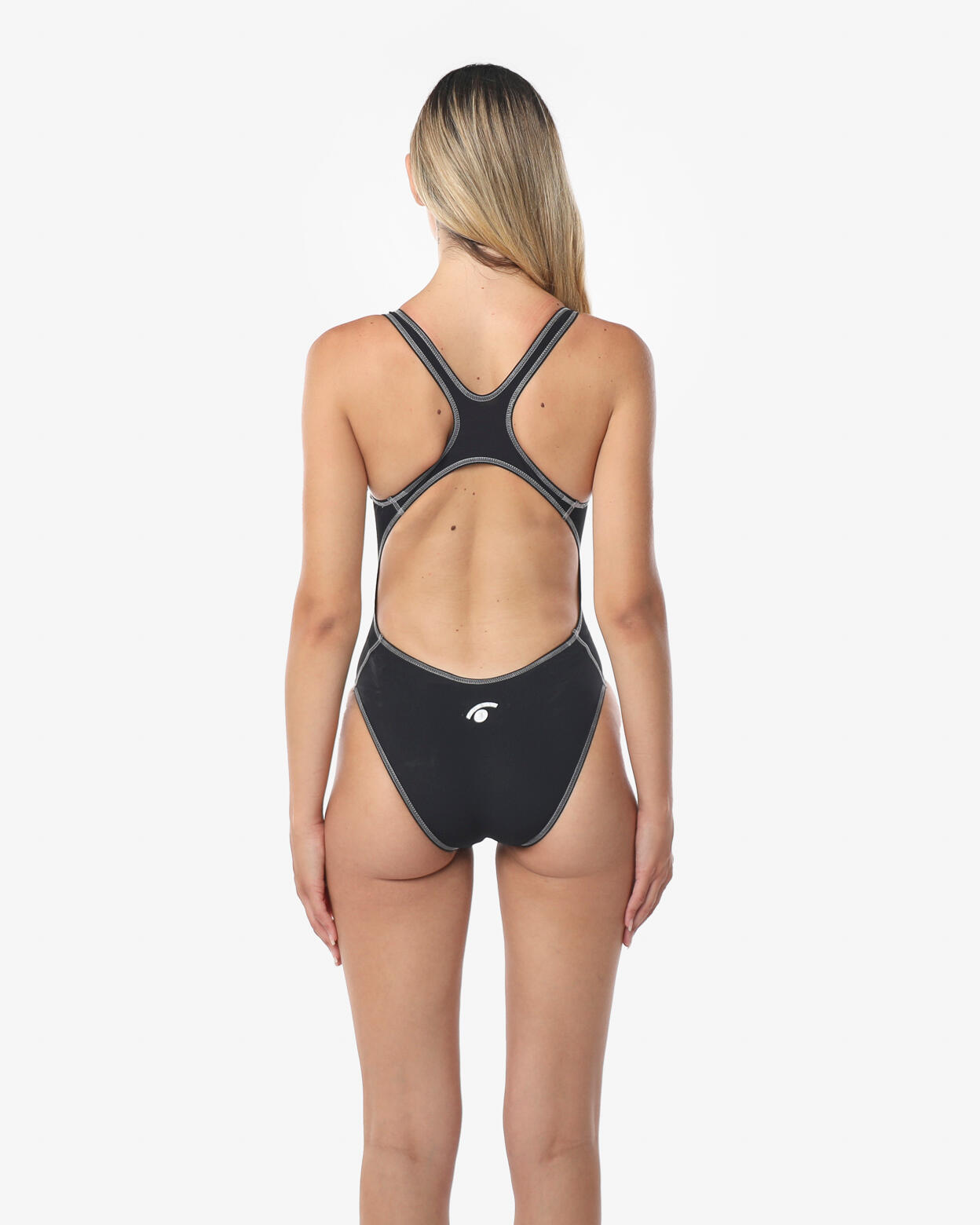 maillot de baño sintético negro para mujer 2/5