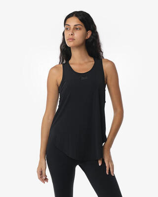 Zwarte synthetische fitness tanktop voor dames