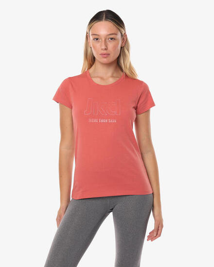 Marineblaues Fitness-T-Shirt aus Baumwolle für Damen