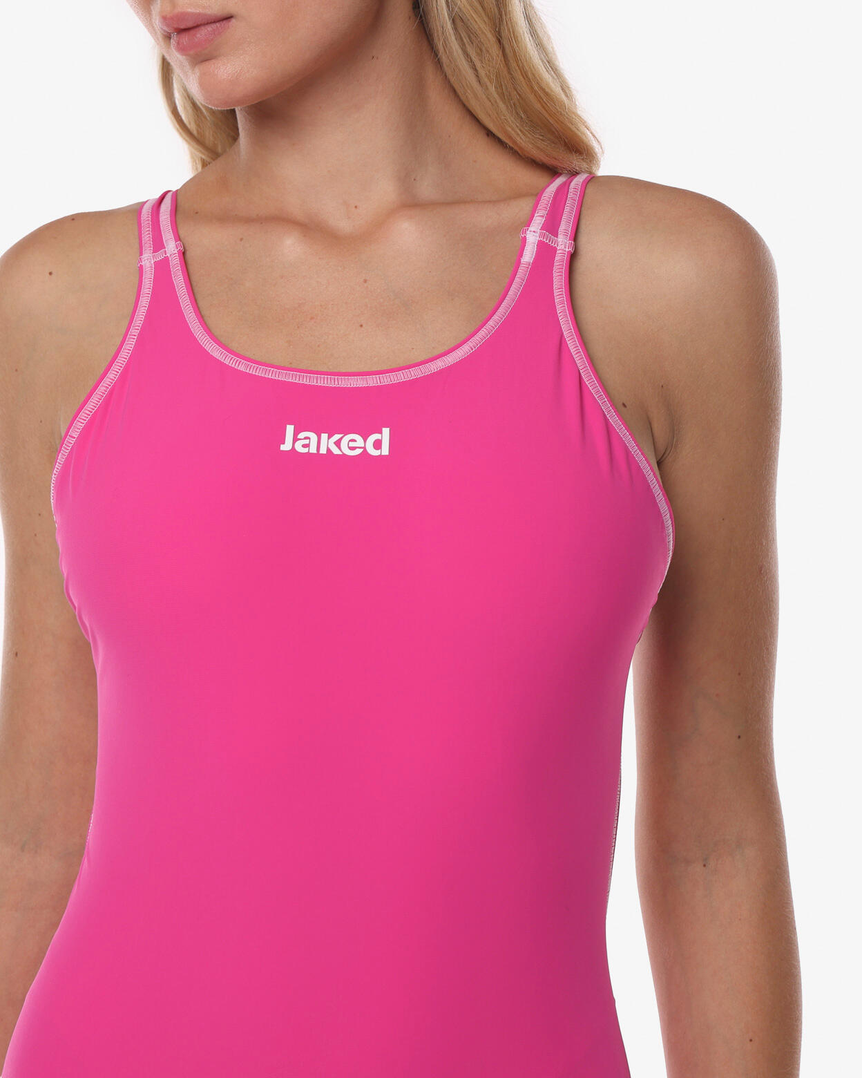 costume da piscina  fuxia da donna in mat. sintetico da nuoto 3/5