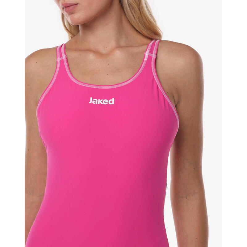 maillot de bain femme fuchsia en matière synthétique