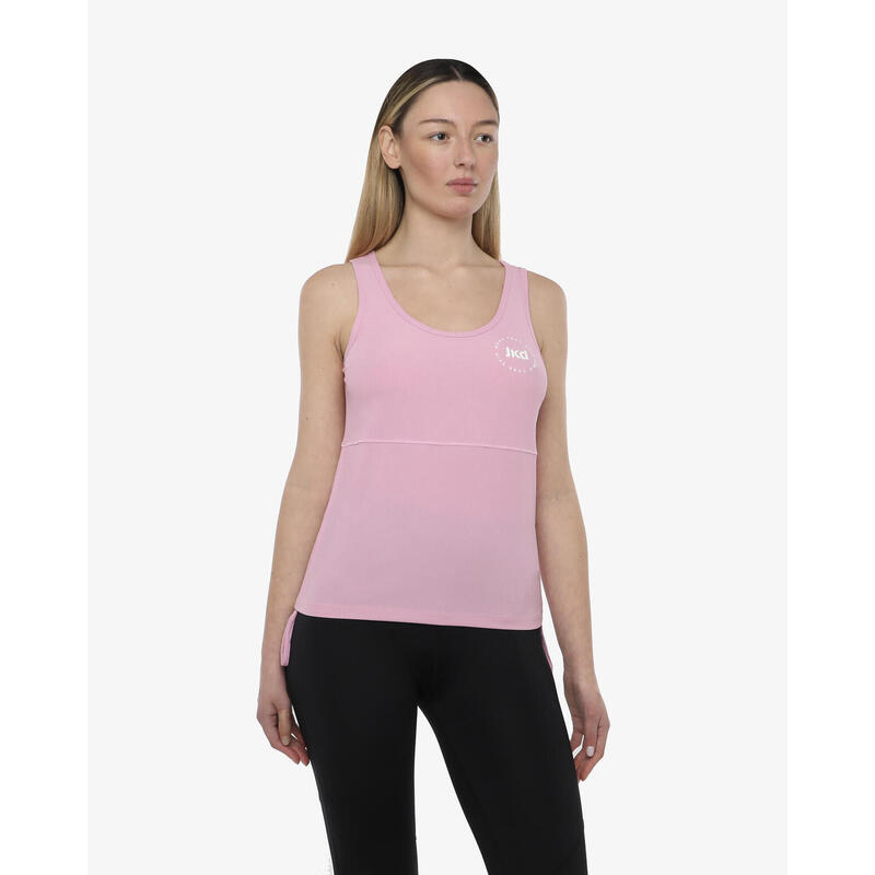 Débardeur femme pivoine en matière synthétique pour le fitness