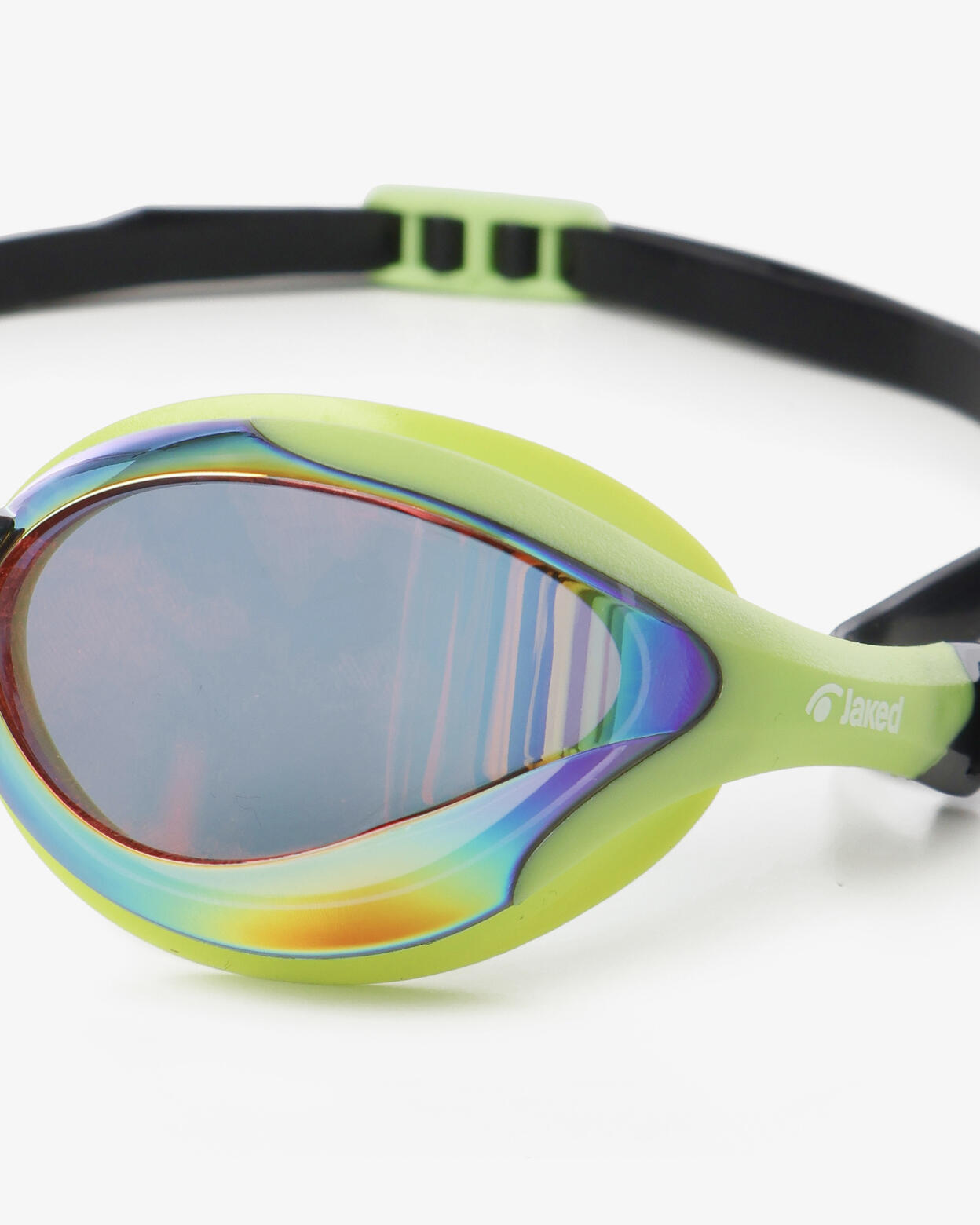 Gafas de natación sintéticas verdes para hombre y mujer. 3/4