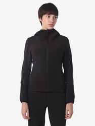 Veste de fitness synthétique noire pour femme