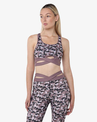 Veelkleurige synthetische fitness tanktop voor dames met uien