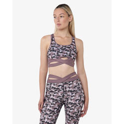 Débardeur de fitness synthétique multicolore pour femme avec oignons