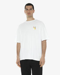 T-shirt de fitness synthétique blanc pour homme