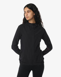 Veste de fitness synthétique noire pour femme