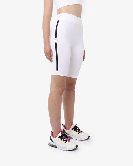 short de fitness synthétique blanc pour femme