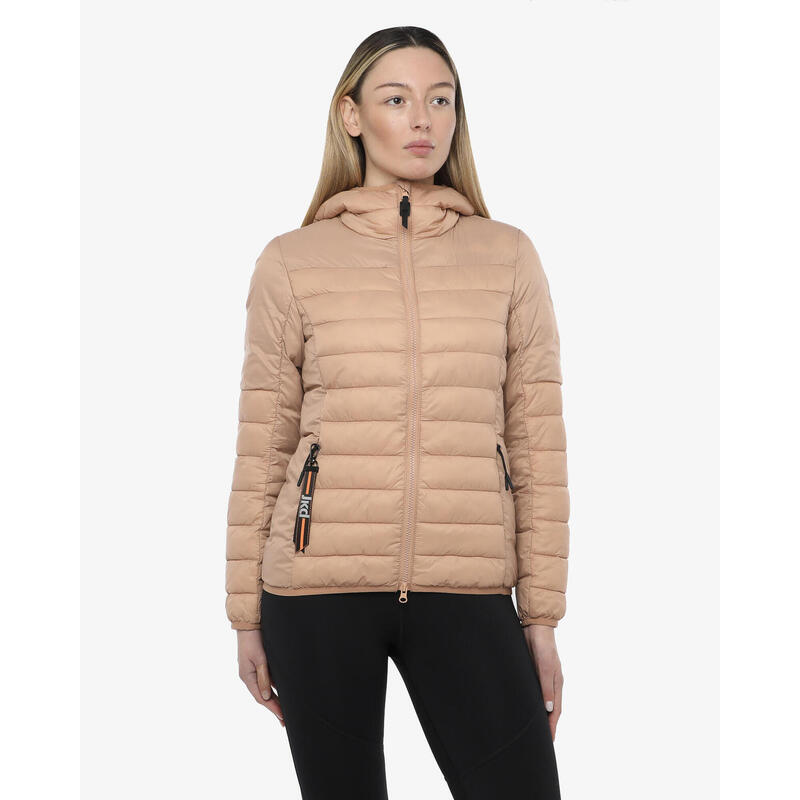 Veste de fitness synth?�tique cr?�me et caramel pour femme JAKED | Decathlon