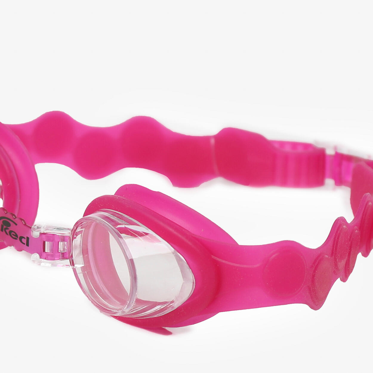 Lunettes de natation synthétiques roses pour garçons et filles 4/4