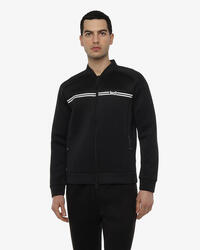 Sweat-shirt de fitness synthétique noir pour homme
