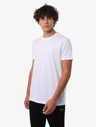 T-shirt de fitness en coton blanc pour homme